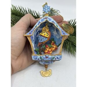 Jim Shore Traditional Folk Art Collection Partridge in a Pear Tree Ornament New